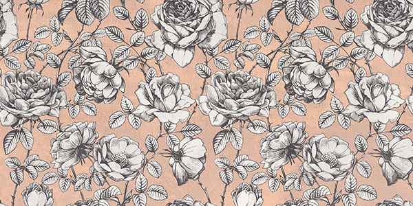 Гранит керамический декоративный 0008439 WIDE&STYLE Mini Roses Ret 60x120x0,7 см