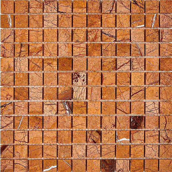 Мозаика из мрамора полированная PIX293 Rain Forest Brown (Bidasar Brown) (2,3x2,3) 30,5х30,5х0,6 см