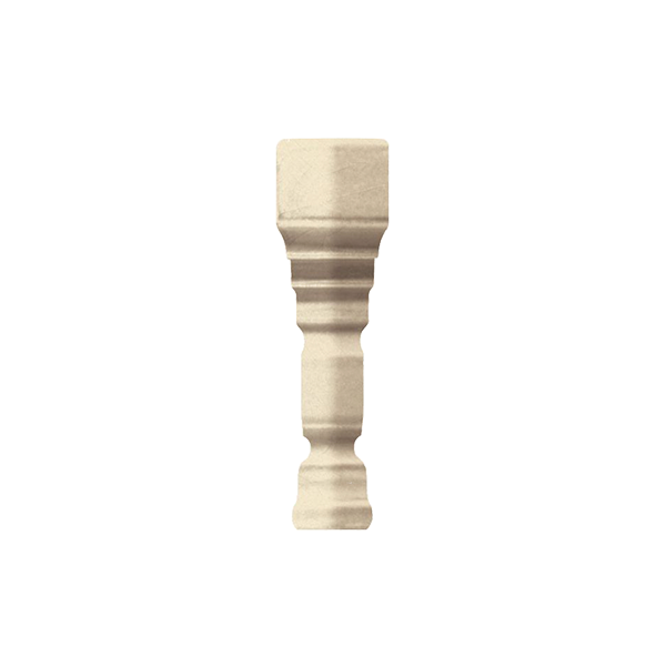 Уголок керамический наружный для бордюра TEAD2 EPOQUE ANGOLO TERMINALE DÉCO Dark Ivory CR. 2х12 см