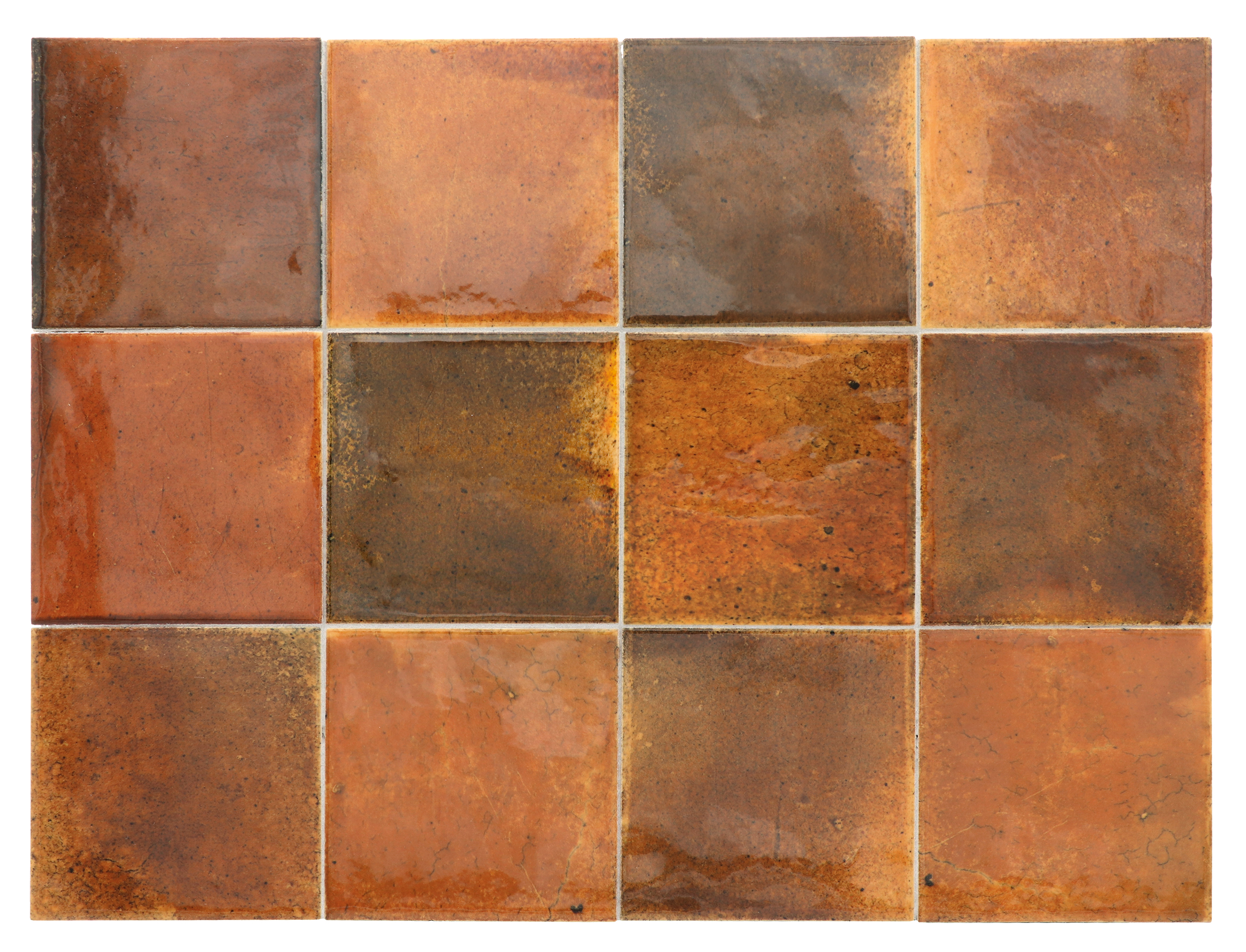 Плитка керамическая настенная 30018 HANOI Burnt Red 10x10 см