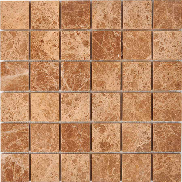 Мозаика из мрамора глянцевая PIX223 Light Emperador (4,8x4,8) 30,5х30,5х0,6 см