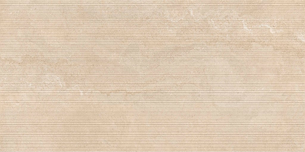 Гранит керамический LIMESTONE 05599A FRENCH BEIGE RIBBED RET 60x120х0,85 см