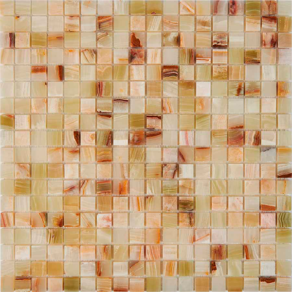 Мозаика из оникса полированная PIX201 Jade Verde (1,5x1,5) 30,5х30,5х0,6 см