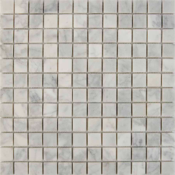 Мозаика из мрамора матовая PIX240 Bianco Сarraral (2,3x2,3) 30,5х30,5х0,6 см