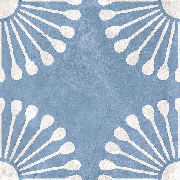 Гранит керамический N100122 PALMAS Blue Decor 1 20x20 см