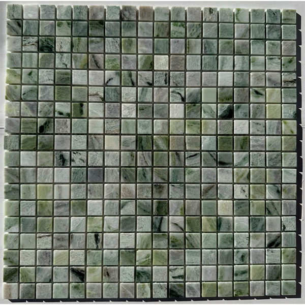 Мозаика из мрамора полированная PIX312 Jet Green (1,5x1,5) 30,5х30,5х0,4 см