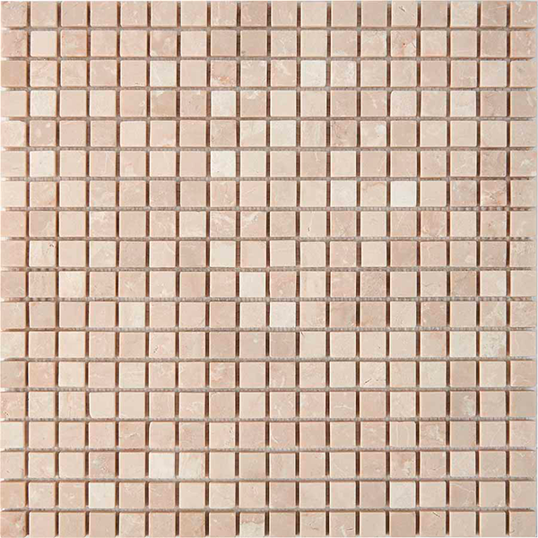 Мозаика из мрамора матовая PIX234 Cream Marfil (1,5x1,5) 30,5х30,5х0,4 см