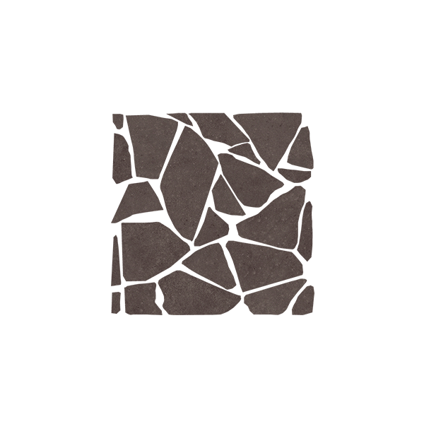 Мозаика керамическая 4101229 NOK Palladiana Crock Ebony 40x40 см