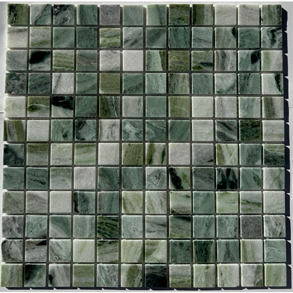 Мозаика из мрамора полированная PIX314 Jet Green (2,3x2,3) 30,5х30,5х0,4 см