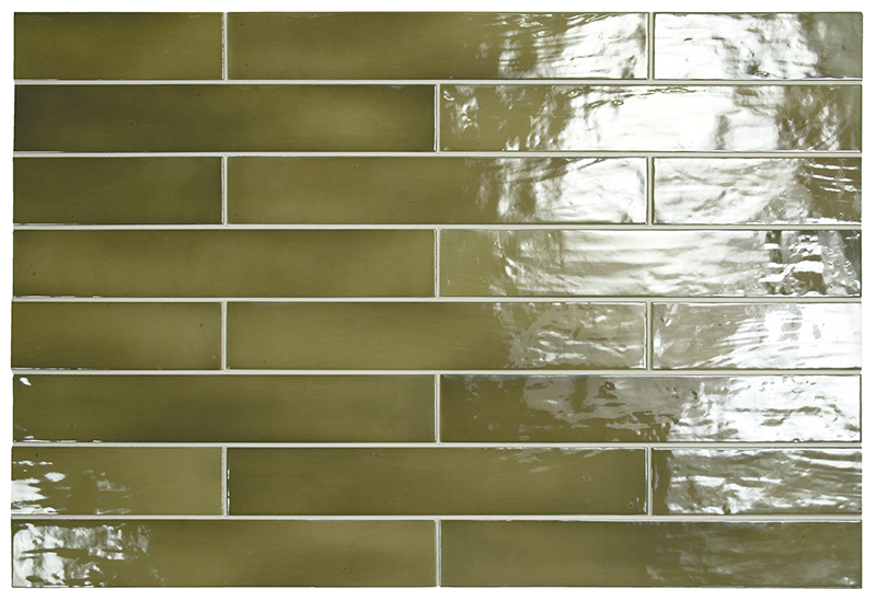 Плитка керамическая настенная 26928 MANACOR Basil Green 6,5х40 см