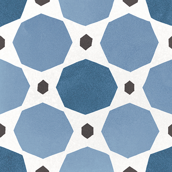 Плитка керамическая напольная 22118 CAPRICE DECO Sapphire Colours 20x20 см