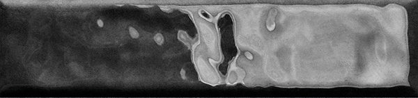 Гранит керамический N100047 LEVELS Black Glossy 6x25 см