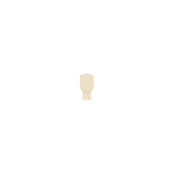 Угловой элемент для бордюра BOAELM02 ELEGANCE ANGOLO BORDURA Bone MATT 1,5x3,5 см