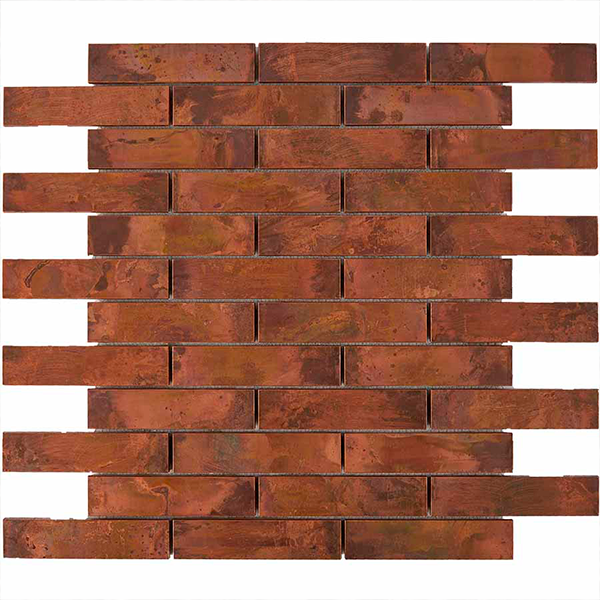 Мозаика из меди матовая PIX732 (9,8x2,3) 30х30х0,8 см