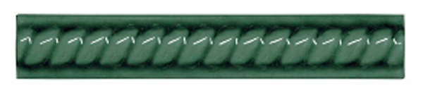 Бордюр керамический TRENZA PB C/C Verde Oscuro 2.5x15 