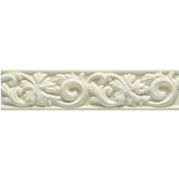 Бордюр керамический настенный VO400 ESSENZE VOLUTA Felce 6x26 см