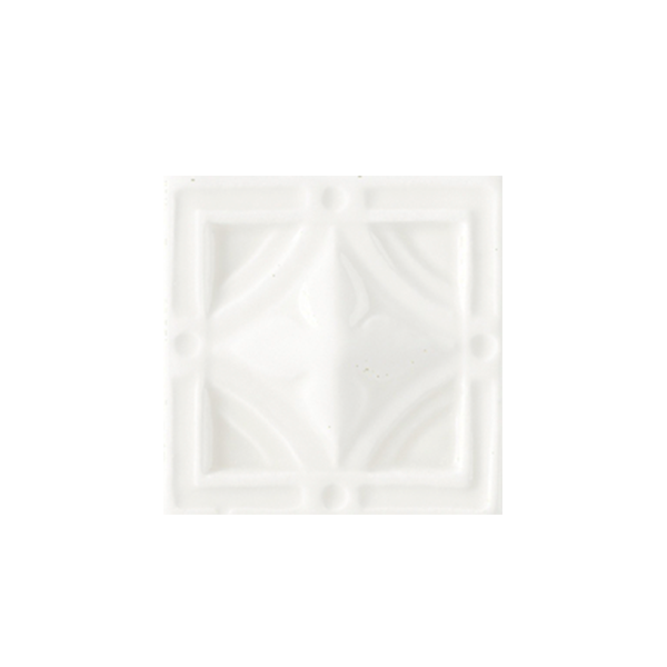 Вставка керамическая настенная TON09 ESSENZE NEOClASSICO Bianco Ice 6x6 см