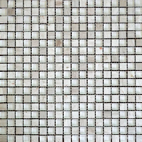 Мозаика из натурального камня на сетке SDF01 (1,5x1,5) 30,0х30,0x0,8 см