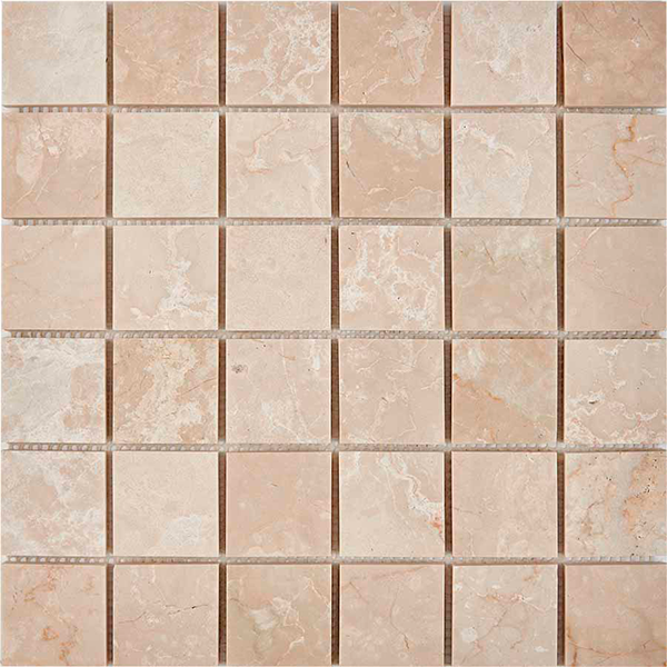 Мозаика из мрамора глянцевая PIX233 Cream Marfil (4,8x4,8) 30,5х30,5х0,6 см