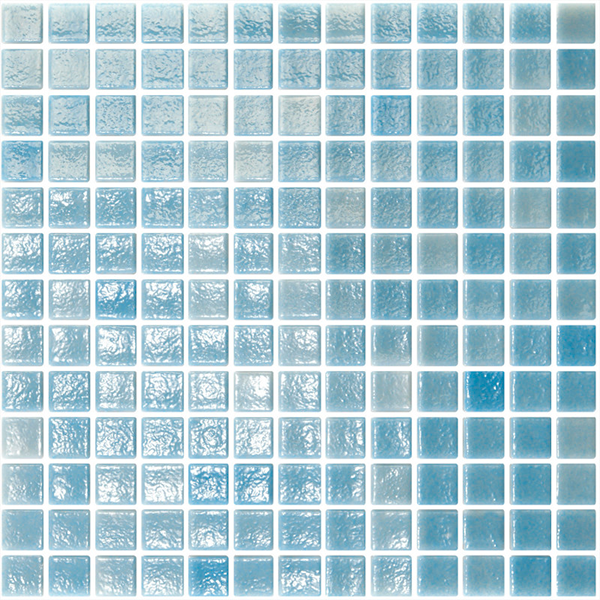 Мозаика стеклянная полиуретановая сцепка Niebla Piscina (2,5х2,5 см) 34х34x0,4 см