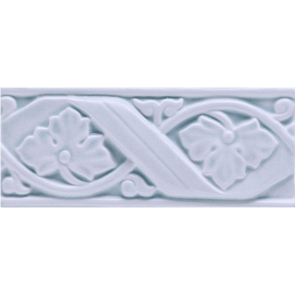 Бордюр керамический настенный GEM400 BOISERIE GEMME Indaco 8х20 см