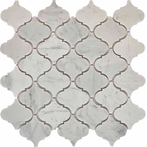 Мозаика из мрамора полированная PIX291 Dolomiti Bianco (7,4x7,4) 30,5х31,5х0,8 см