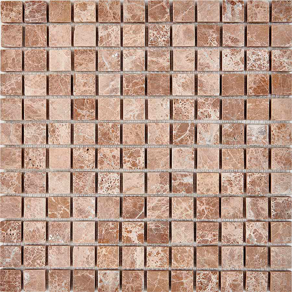 Мозаика из мрамора матовая PIX225 Light Emperador (2,3x2,3) 30,5х30,5х0,6 см
