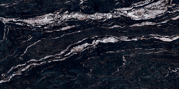 Гранит керамический 0005341 SENSI GEMS TITANIUM BLACK LUX+ RET. 60х120x0,85 см   