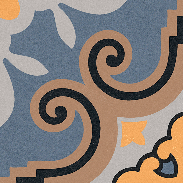 Гранит керамический N100107 MONOTONE Midnight Decor Matt 20x20 см