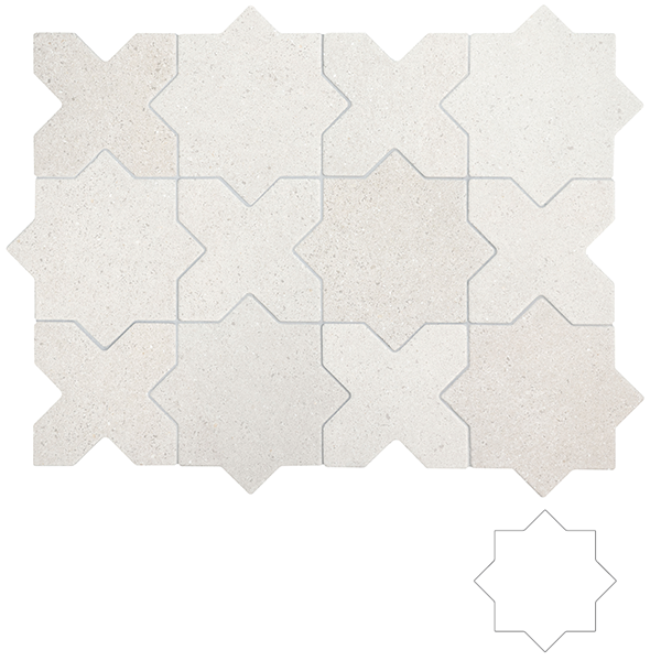 Гранит керамический 32724 ELDA STAR WHITE 16,8x16,8 см