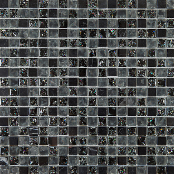 Мозаика из камня и стекла на сетке BL8108 (1,5x1,5) 30,0х30,0x0,8 см