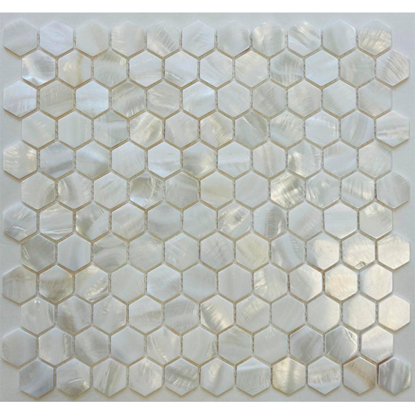 Мозаика из натурального перламутра глянцевая PIX751 (чип HEX2,5 см) 28,5х29,5x0,2 см НОВИНКА