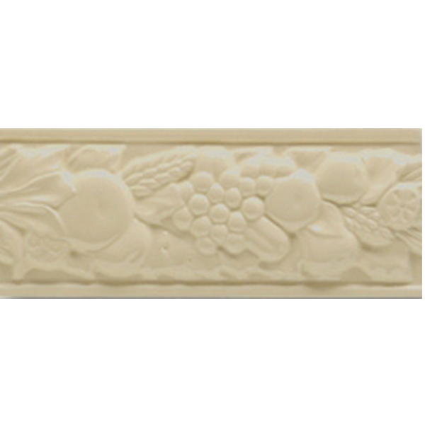 Бордюр керамический настенный ROB07 BOISERIE ROBBIANA DEC. Caffe 8x20 см