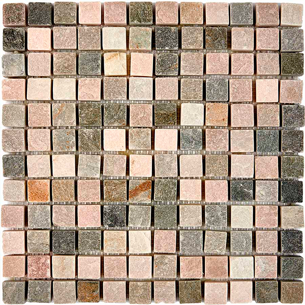 Мозаика из сланца природная PIX301 Slate Grey (2,3x2,3) 30,5х30,5х0,8-1,0 см
