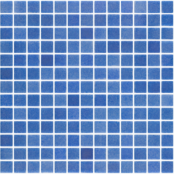 Мозаика стеклянная полиуретановая сцепка Niebla Azul ANTISLIP (2,5х2,5 см) 34х34x0,4 см