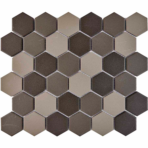 Мозаика из керамогранита прокрашенного в массе матовая PIX623 (5,1x5,9) 35,2х28,2x0,6 см