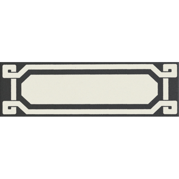 Бордюр керамический OELDB1 OLD ENGLAND LISTELLO BLACK Dover 6х20 см