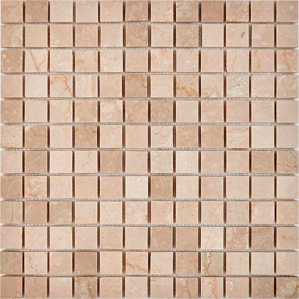Мозаика из мрамора глянцевая PIX232 Cream Marfil (2,3x2,3) 30,5х30,5х0,6 см