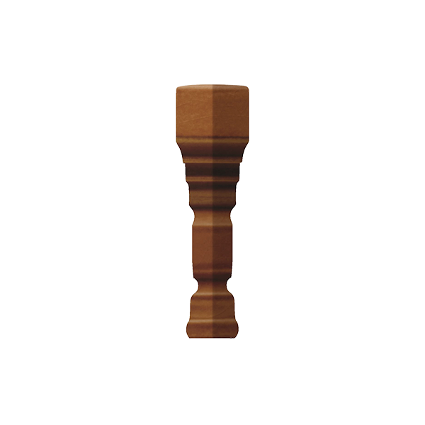 Уголок керамический наружный для бордюра TEAD7 EPOQUE ANGOLO TERMINALE DÉCO Dark Caramel CR. 2х12 см