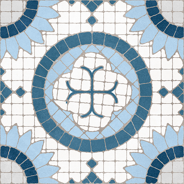 Гранит керамический N100115 MONOTONE Denim Decor Matt (Mix 15шт) 20x20 см