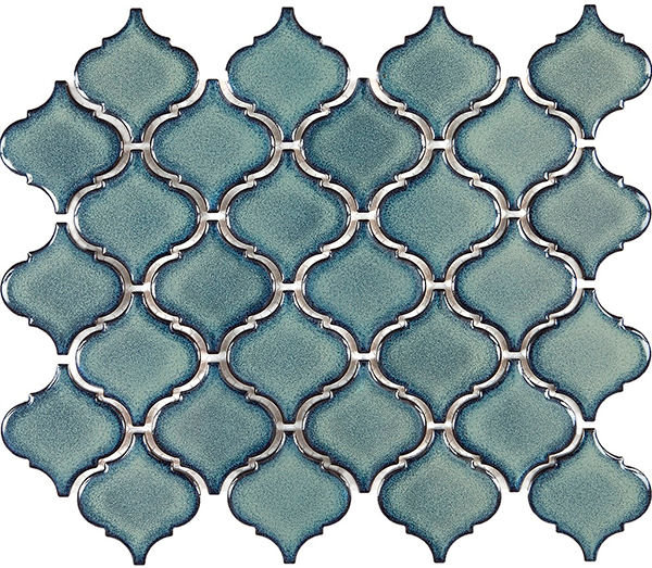 Мозаика из керамогранита на сетке KAR4-8R (6,0x6,6) 24,5х29,3x0,6 см