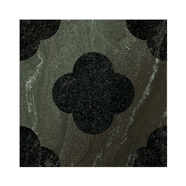 Плитка керамическая напольная 4101204 DANDY Pin Green Black 18,6x18,6 см
