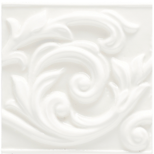 Декор керамический настенный VO09 ESSENZE VOLUTA Bianco Ice 13x13 см