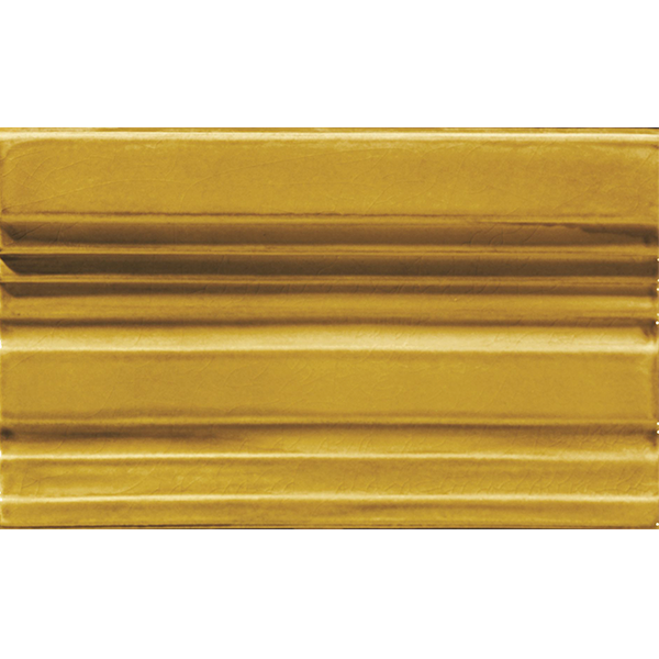 Бордюр керамический TEP8 EPOQUE TERMINALE PITTI Dark Mustard CR. 12x20 см