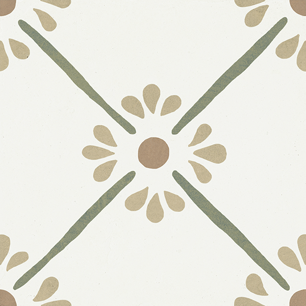 Гранит керамический 37788 PROVENZA GREEN FLOWER 22,3х22,3 см