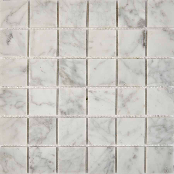 Мозаика из мрамора полированная PIX238 Bianco Сarrara (4,8x4,8) 30,5х30,5х0,6 см