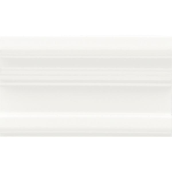Бордюр керамический настенный CAP09 ESSENZE CAPITELLO Bianco Ice 7,5x13 см