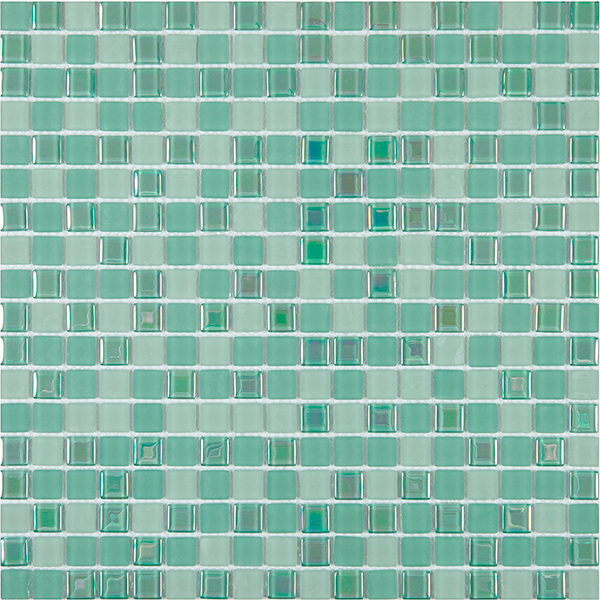 Мозаика из стекла на сетке YHT486 (1,5x1,5) 30,0х30,0x0,4 см