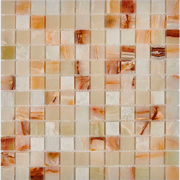 Мозаика из оникса полированная PIX204 Jade Verde (2,3x2,3) 30,5х30,5х0,6 см