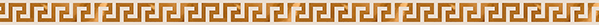 Карандаш керамический 265060 SOLID GOLD LISTELLO GRECA Cream 2,5x60 см